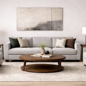 Sala tres piezas gris