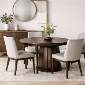 Comedor gris cuatro sillas