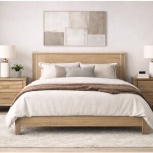 Recámara matrimonial cuatro piezas cafe claro