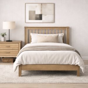 Recámara individual cuatro piezas cafe claro